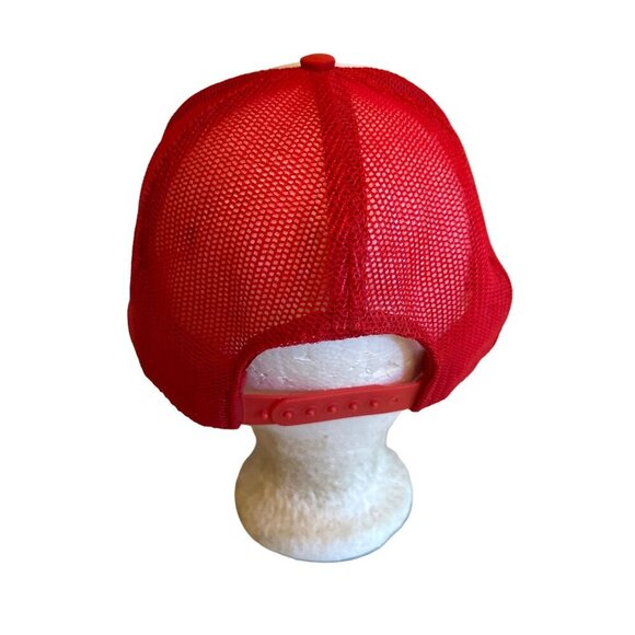 Keg N Kork Vintage Funkap Red & White Trucker Hat Adjustable Mesh Cap Med/Large - Picture 3 of 5